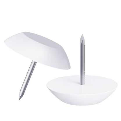 25 Pcs Furniture Glide Nails, 24x6mm, Round Bottom, Nylon - size: Φ24×6mm