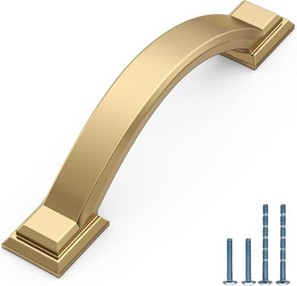 30 Pack 3 Inch(76mm) Champagne Bronze Cabinet Pulls, Champagne Gold Cabinet Handles Kitchen Arch Cabinet Hardware for Bathroom Drawer - color: Champagne Bronze, size: 3 inch（76mm）, style: 30 Pack