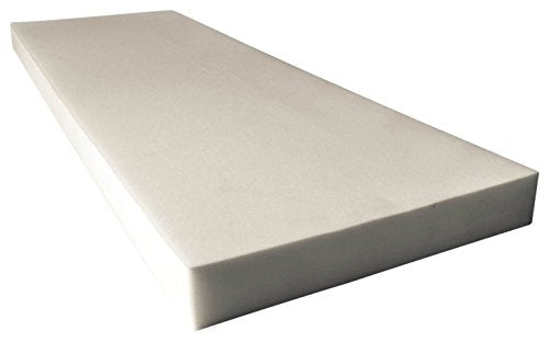 AK Trading Upholstery High Density Cushion Seat Replacement, Sheet, Padding Foam, Half Inch x 24 x 72, White, (AK-FOAM-HFx24x72) - size: 0.5" x 24" x 72"