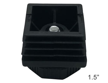 Heavy Duty Furniture Leg Levelers 1.5” Square Adjustable Leveling Feet Furniture Levelers for Table Chair Cabinet Sofa Vanity, Support 1200LB, 4 Sets Black (1.5 inch) - size: 1.5 inch