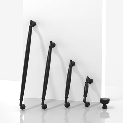 10 Pack Matte Black Cabinet Knobs 1-1/5 Inch(30mm) Single Hole Cabinet Pulls Round Kitchen Cabinet Knobs - color: Matte Black, size: Single Hole Knob