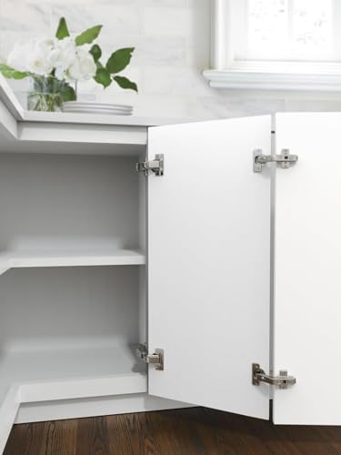 Amerock 1 Pair 165 Degree Full Overlay Lazy Susan Soft-Close Cabinet Hinge - size: 165 Degree Face Frame, style: Soft-Close
