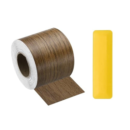 HARFINGTON Wood Grain Repair Tape 2" x33ft Self-Adhesive Repair Patch - color: Brown Wood, size: 2" x 33ft