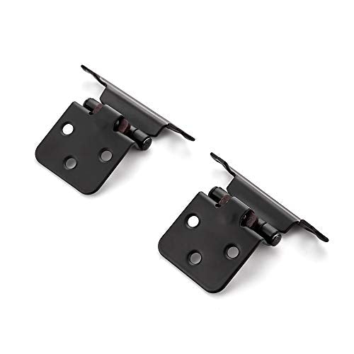 Ravinte Black Kitchen Cabinet Hinges, 1/2 Inch Overlay, 2 Pack - size: 1/2 inch Overlay