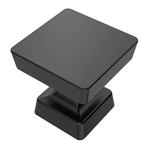 Amerdeco 10 Pack Matte Black Cabinet Knobs 1.2" - color: Matte Black, size: Knob