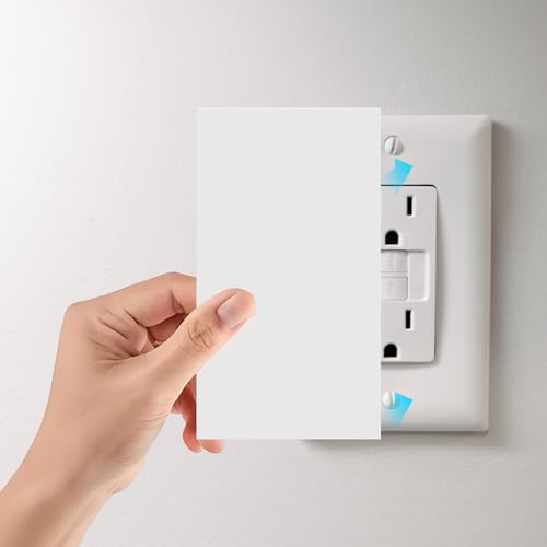 6 Pcs Self-Adhesive Ceiling Cover Plate Wall Outlet Hole Stickers - style: Rectangle