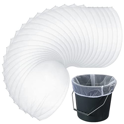 Windyun 60 Pcs Paint Strainer Bags 5 Gallon Fine Mesh Filter Bag, White