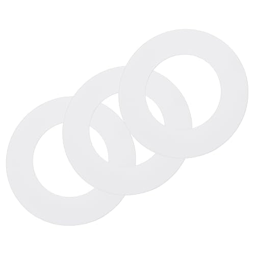 uxcell 3Pack Goof Rings, 2.76" ID 4.7" OD Steel Flat Goof Trim Ring Light Cover Plate Flush Mount Can Converter for Recessed Downlight Vent Ceiling Medallion Wall Hole Decor, Matte White - color: White, size: 2.76" ID x 4.7" OD