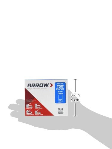 Arrow T50 9/16" Staples, 1250 Count - size: 9/16 in.