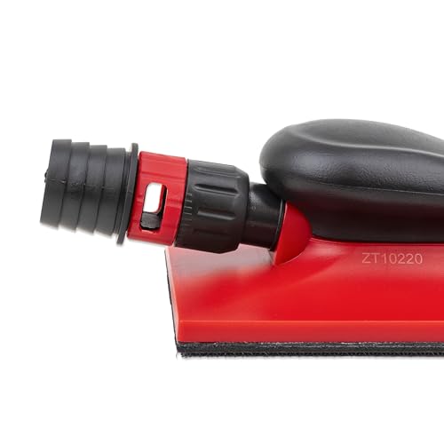 ZETA Dust-Free Multi Hole Vacuum Hand Sanding Block - Hook & Loop Backing (4.5" x 9") - size: 4.5" x 9"