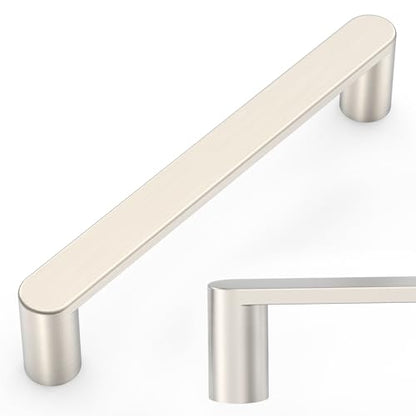 Amerdeco 10 Pack ZH0005BSN Brushed Satin Nickel Cabinet Pulls 5" - color: Brushed Satin Nickel, size: 5" hole center