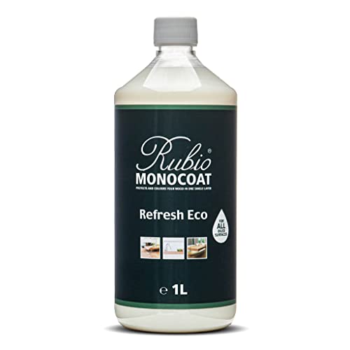 Rubio Monocoat Refresh Eco, 1,000 ft² | Clear Wood Maintenance Spray for Indoor Use | Ready-to-Use Treatment for Wood Tables, Cabinets & Furniture Treated with Oil | 1 Liter - size: 1 L