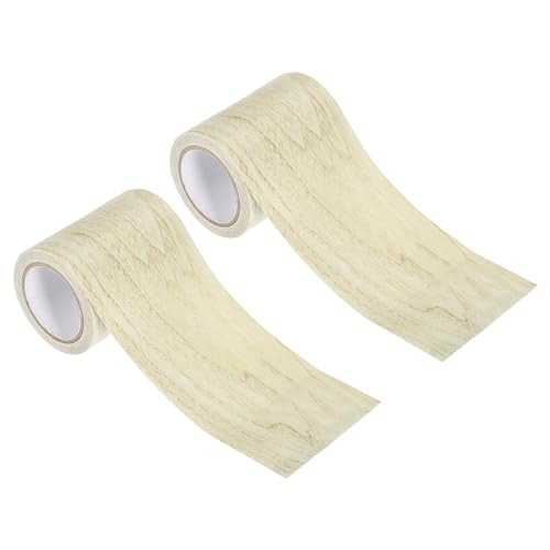 PATIKIL Wood Grain Repair Tape 3.15" X30', Self Adhesive Realistic Textured Repair Tape Patch for Floor Door Table Cabinets Desk, Grey Oak - color: Grey Oak, size: 3.15" x 30'