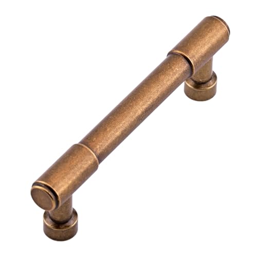 10 Pack Antique Brass Cabinet Pulls 3.75 Inch(96mm) Kitchen Cabinet Handles Cabinet Hardware for Drawer Pulls - color: Antique Brass, size: 3.75" Hole Center