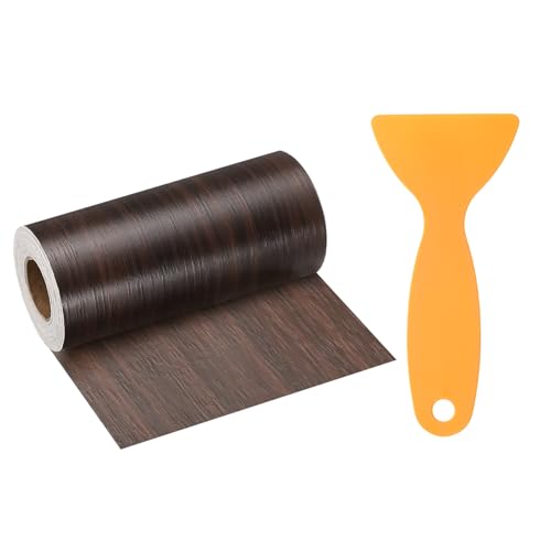 HARFINGTON Wood Grain Repair Tape 4" x 33ft Self Adhesive Repair Patch - color: Black Walnut, size: 4 Inch x 33ft