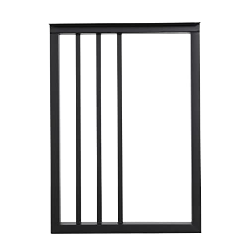 Metal Table Legs 28''Hight 20'' Wide Black Heavy Duty Furniture Legs for DIY Coffee Table Modern Desk Legs Industrial & Rustic Duty Square Tube Desk Legs Set of 2 (28X20 inch) - size: 28X20 inch