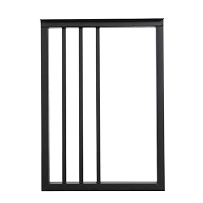Metal Table Legs 28''Hight 20'' Wide Black Heavy Duty Furniture Legs for DIY Coffee Table Modern Desk Legs Industrial & Rustic Duty Square Tube Desk Legs Set of 2 (28X20 inch) - size: 28X20 inch