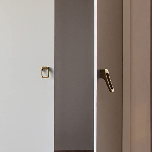 Goo-Ki Antique Brass Cabinet Pulls with 0.6'' (16MM) Hole Centers,Retro Zinc Alloy Drawer Pulls for Drawer,Wardrobe,Cupboard,6 Pack… - color: Antique Brass, size: 0.6'' HOLE CENTERS