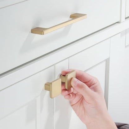 TUNNY 10 Pack Classic Cabinet Handles-3.8"/96mm Screw Spacing Champagne Bronze Furniture Hardware Handles for Kitchen Cabinets Bedroom Cabinet Pull - color: Champagne Bronze, size: 3.8"(96mm)Hole Center