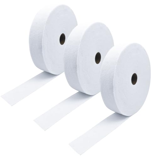 Cotton Blend Batting Rolls - 2 1/4 in x 50 Yard Total 150 Yard Jelly Roll Rug & Quilt Batting for Upholstery