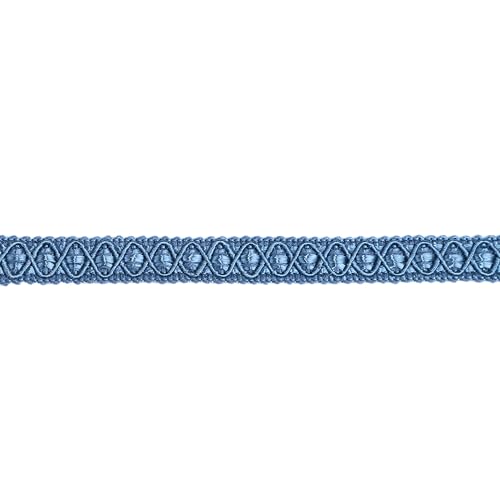Gimp Braid Trim, 5 Yards 0.59 Inch Fabric Trim, Blue - color: blue, size: 5yard