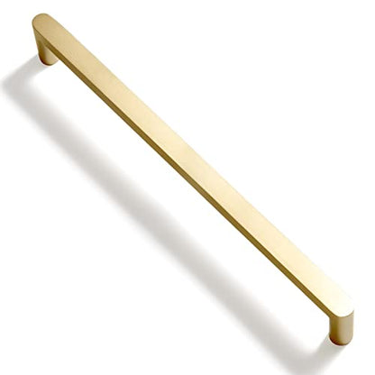 Goo-Ki 6 Pack Pure Brass Made Luxurious Cabinet Pulls,Matte,7-9/16 Inches Center to Center,Brushed Brass - color: Pure Brass, size: 7 9/16" Center to Center
