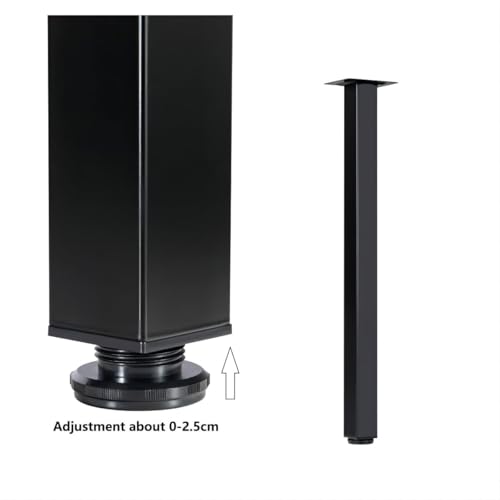 LCSDLHLSY Metal Table Legs 32Inch,Heavy Duty Square Desk Leg,Black Set of 4 - size: 32 Inch