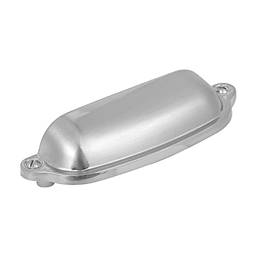 HARPOON Cup Handle Pulls Kitchen Drawer Cabinet Hardware European Style 3 Inch 10 Pack Satin Nickel - color: Satin Nickel, size: 3 Inch