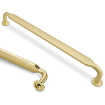 10 Pack 7-1/2 inch Brushed Gold Kitchen Cabinet Handles - color: Brushed Gold, size: 7-1/2'' Hole Center(192mm)