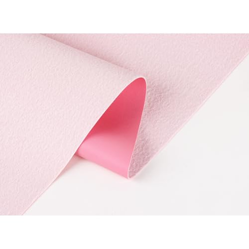 Faux Leather Sheets for Craft One Roll Smooth Surface Leather Fabric Sheets 12" x 53” (30cm x 135cm) Inch Earrings Bows Wallets DIY Projects (Pink) - color: Pink