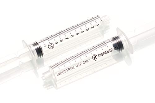 Mini Industrial Syringe Pack - 10ml Luer Lock Syringes, 14 and 18 Gauge Blunt Needles, Covers and Syringe Caps | Precision Crafting, Gluing, Refilling Pens and Empty Cartridges, Repairs