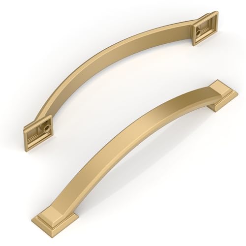Amerdeco 10 Pack Champagne Bronze Cabinet Pulls 5" - color: Champagne Bronze, size: 5" hole center