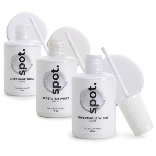 spot. Bundle Touch Up-Paint Beige Matte 3 Pack and White Matte 3 Pack