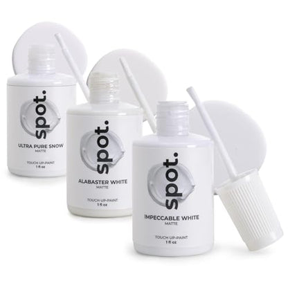spot. Bundle Touch Up-Paint Beige Matte 3 Pack and White Matte 3 Pack