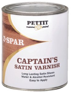 Pettit V975Q Captain's Satin Sheen Varnish, Qt