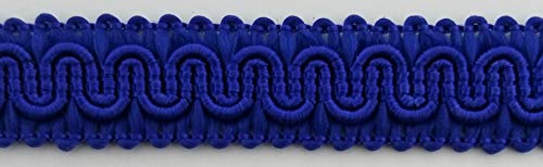 1/2" Scroll Braid Gimp w/Backing - 10 Continuous Yards - Many Color Options! (Royal) - color: Royal