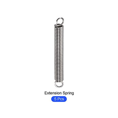 METALLIXITY Extension Spring (1x6x55mm/0.04"x0.24"x2.17") 5Pcs, 304 Stainless Steel Tension Spring Wire - for Home Repair Construction Machinery - size: 0.04"x0.24"x2.17"