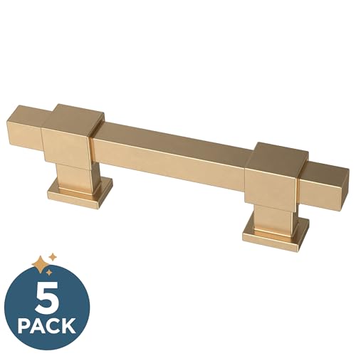 Franklin Brass 5 Pack Champagne Bronze Gold Cabinet Handles Adjustable Drawer Pulls for Kitchen Cabinet Knobs Dressers and Cupboards 1-3/8 to 4 inch (35–102mm) Hole Center | Adjusta-Pull™ - color: Champagne Bronze, size: 1-3/8" to 4"
