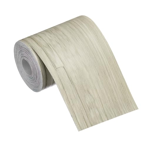 MECCANIXITY Wood Grain Repair Tape, 2 Inch x 16 Feet Self Adhesive Wood Grain Tape Multi-Purpose Wallpaper Border Trim for Furniture Floors Windows Doors Tables Home, Brown - color: Brown, size: 2 Inch x 16 Feet