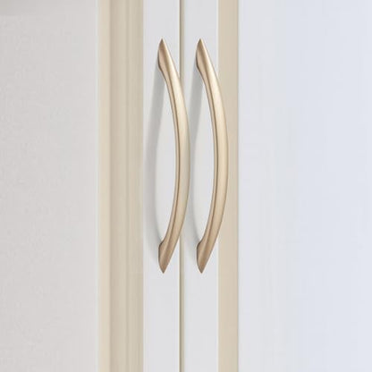 Cabinet Handles 5 Inch Gold Curved Drawer Pulls, 30 Pack - color: Gold