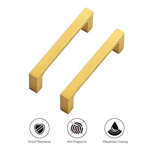 Ravinte Brushed Brass Solid Pulls Cabinet Handles 3-1/2 Inch 30 Pack - size: 3-1/2 Inch Hole Center