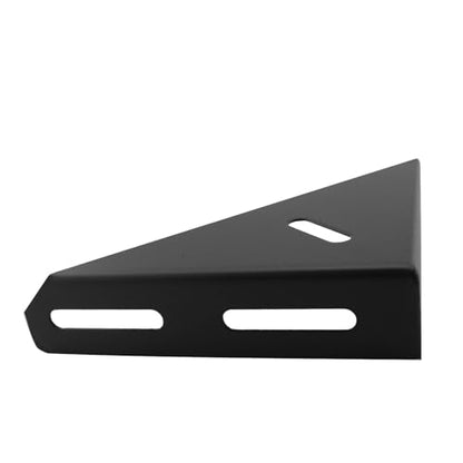 2PCS Stainless Steel Large Triangular Brackets Right Angle Supports Furniture Connectors Cabinet Storage Box Fixing Hardware Heavy Duty High Strength Bed Frame Corner Supports Black