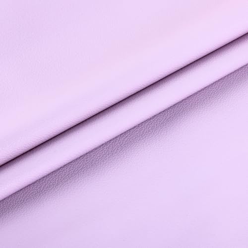 Marine Vinyl Faux Leather,12"X54" Boat Auto Upholstery DIY Projects (Light Purple, 12"X54") - color: Light Purple, size: 12"X54"