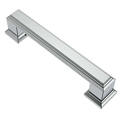 Alzassbg 3-3/4" Polished Chrome Cabinet Pulls and Handles 10 Pack, AL3071CP - color: Polished Chrome, size: 3-3/4" Hole Center