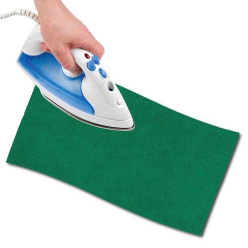 USIT, 1pc Iron-On Mock Suede Repair Patch, 24"x9", Ideal for Repairing Trousers, Jackets and Shirts, Unalterable Dyes, Green - color: Green, size: 23x60 cm