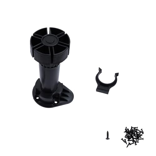 Adjustable Cabinet Levelers, 3.9-5 Inch, Black, 4Pcs - size: 3.92-5 Inch