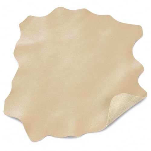 Reed Leather Hides - Cow Skins (8 inches X 11 Inches, Natural Finish Cow Leather) - color: Natural Finish Cow Leather, size: 0.6 Square Foot