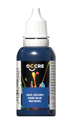 OcCre Premium Quality Satin Acrylic Paint, Primer and Stains for Display Models, Sold Individually (Dark Blue) - color: Dark Blue