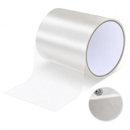 Self-Adhesive Bathtub Repair Kit & Vinyl Siding Patch Kit for Tub Crack, Hole, Wall Repair. Waterproof Shower Wall Cover & Plastic Bathtub Wall Solution, White Bathroom&Tub Repair Kit with Patch