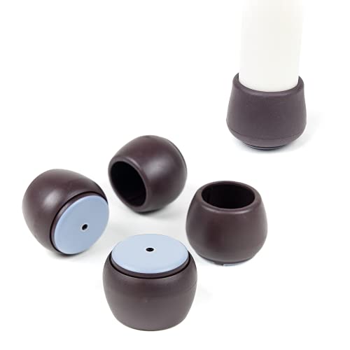 Chair Leg Caps Floor Protectors - (Freesize/16 Piece Set) Extra Glide Sliders | Premium Teflon Elastic Caps for Easy Hardwood Floor Protection, No Noise, No Dust, Stronger Grip (25-29mm) Small - size: (25-29mm) S